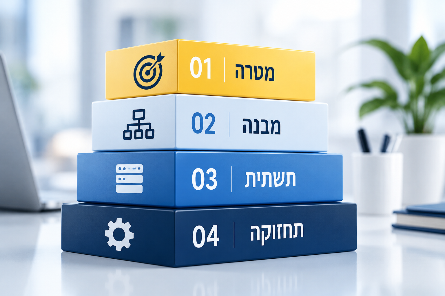 תכנון ארבע שכבות באתר WordPress עסקי: מטרה, מבנה, תשתית ותחזוקה